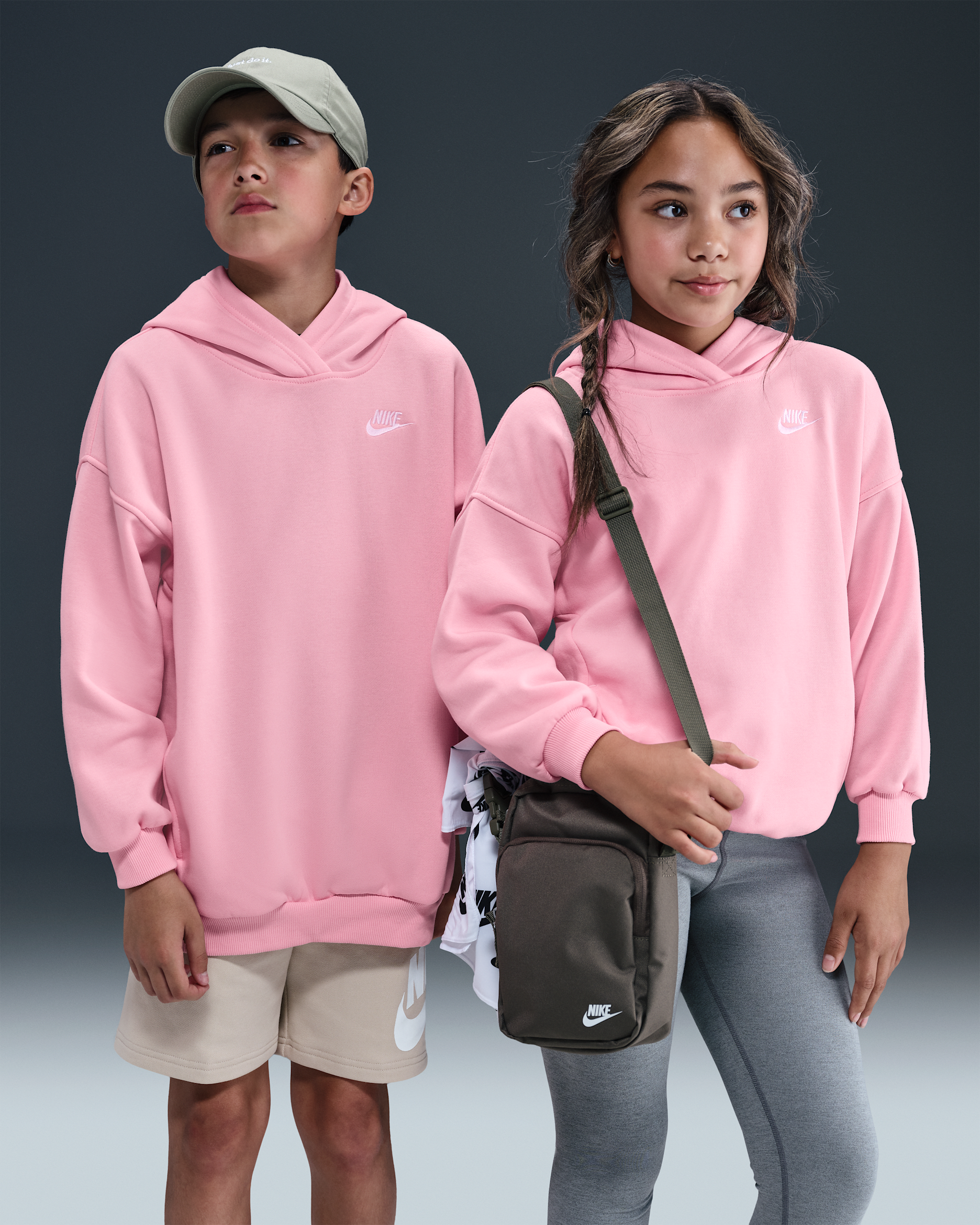 Nike Sportswear Club Fleece Big Kids' Oversized Pullover Hoodie